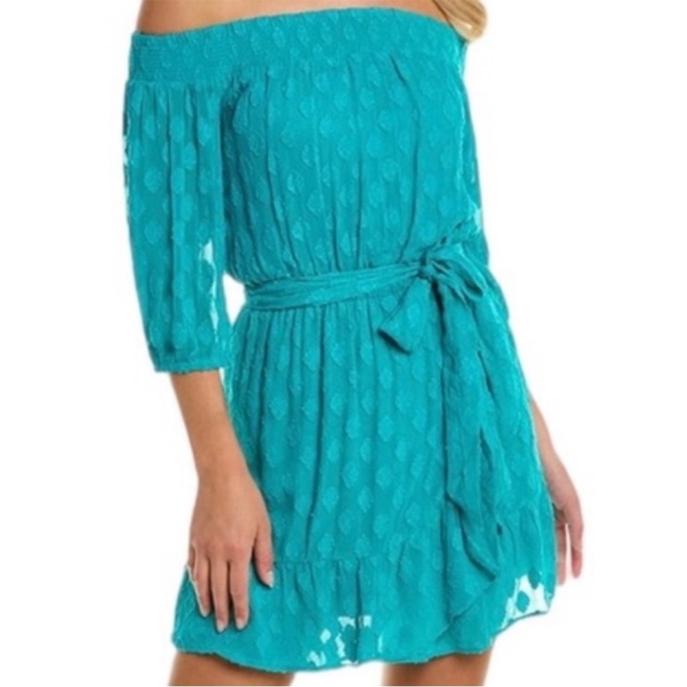 Lily Pulitzer off shoulder dress NWT size S teal